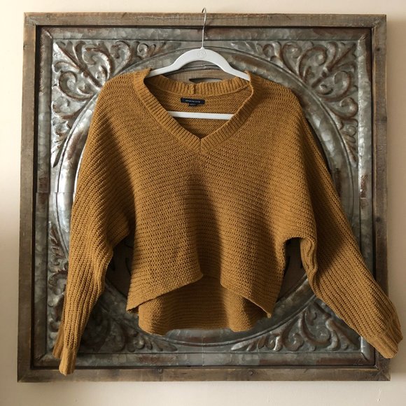 American Eagle Mustard Sweater - Picture 1 of 1